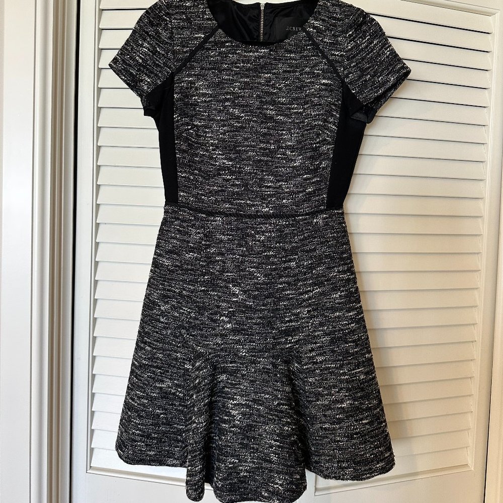 J.Crew Fit & Flare Tweed Dress Size 0